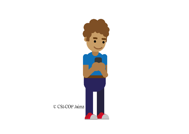 Person on phone